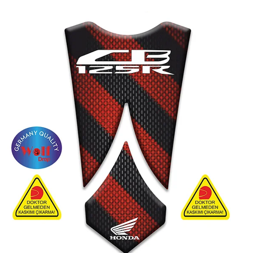 Wolf Tank Pad Kırmızı-Siyah Honda Cb 125R 2018-2019