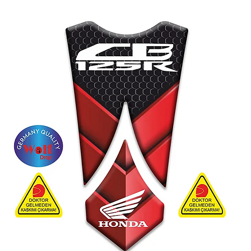 Wolf Tank Pad Kırmızı-Siyah Honda Cb125R 2018-2019