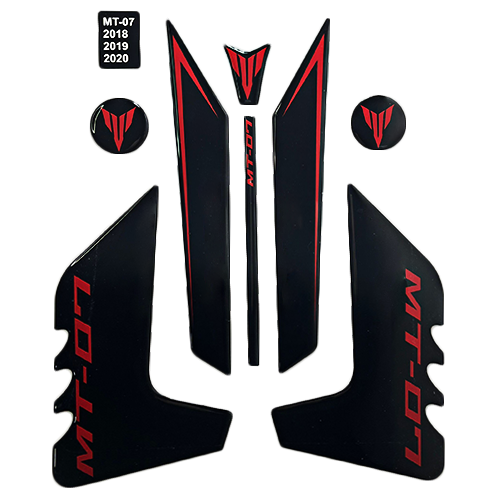 Wolf Tank Pad Siyah-Kırmızı Yamaha Mt-07 2018-2020