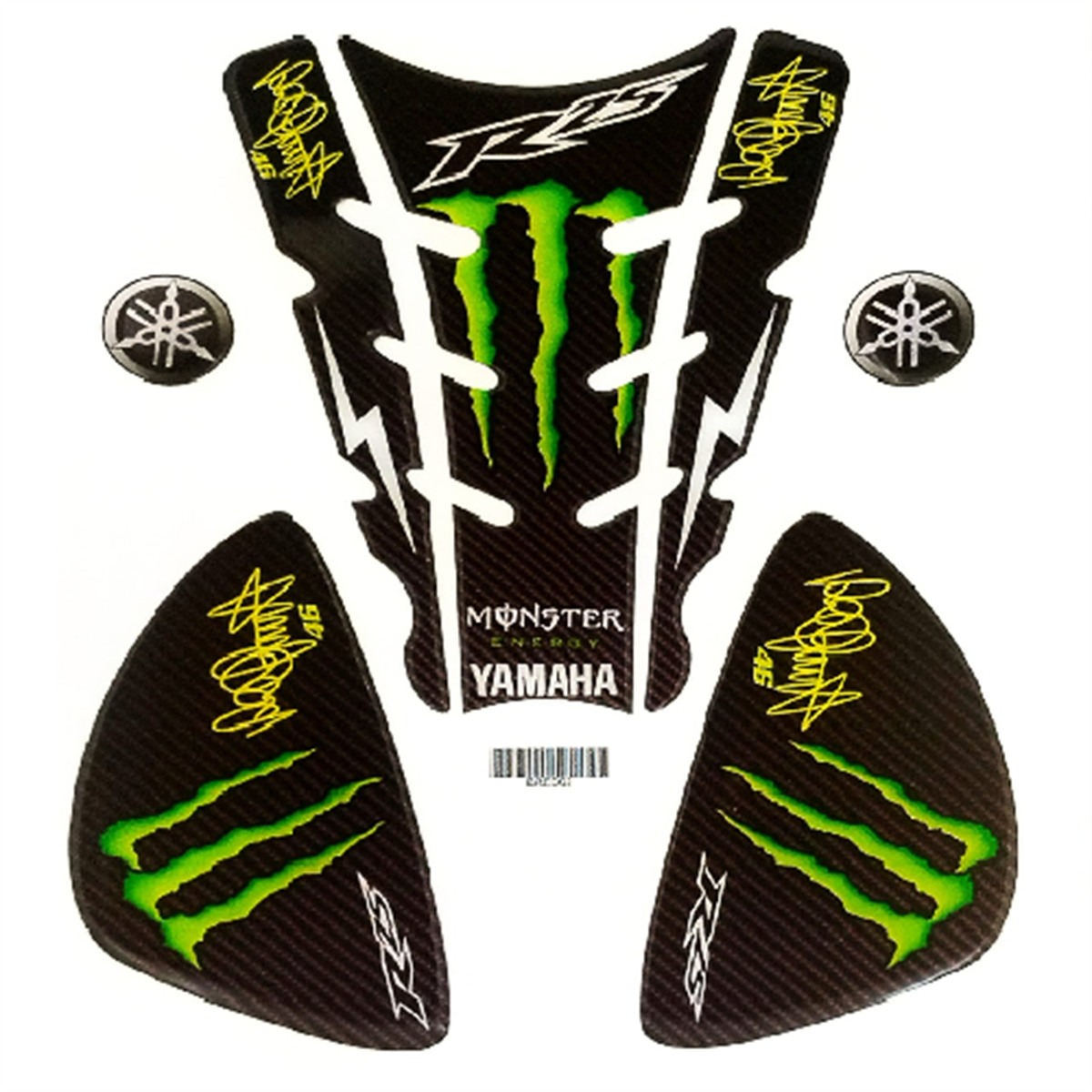 Wolf Tank Pad Siyah-Yeşil Yamaha R25 2019-2023