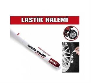 Carub Lastik Yazma Kalemi Beyaz