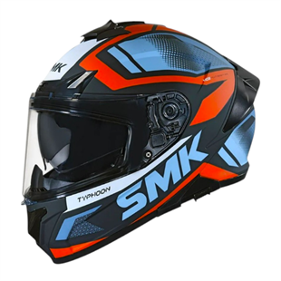 SmkSmk Kapalı Kask Typhoon Thorn Ma276 Mat Siyah Turuncu GriSF009556