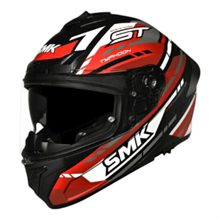 SmkSmk Kapalı Kask Typhoon Sports Tourer Ma231 Mat Siyah Kırmızı BeyazSF009557