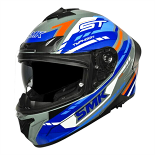 SmkSmk Kapalı Kask Typhoon Sports Tourer Gl651 Gri Mavi BeyazSF009560