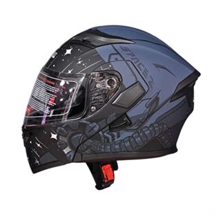 JkJk Çene Açılır Kask 902 Güneş Vizörlü Mat Gri UzaySF010165