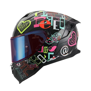 SwaySway Kapalı Kask Sw 867 Storm Peri ColorfulSF008720
