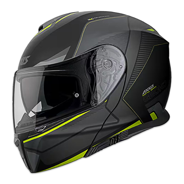 Axxis Çene Açılır Kask Gecko Sv Capital B3 Mat Flour Sarı