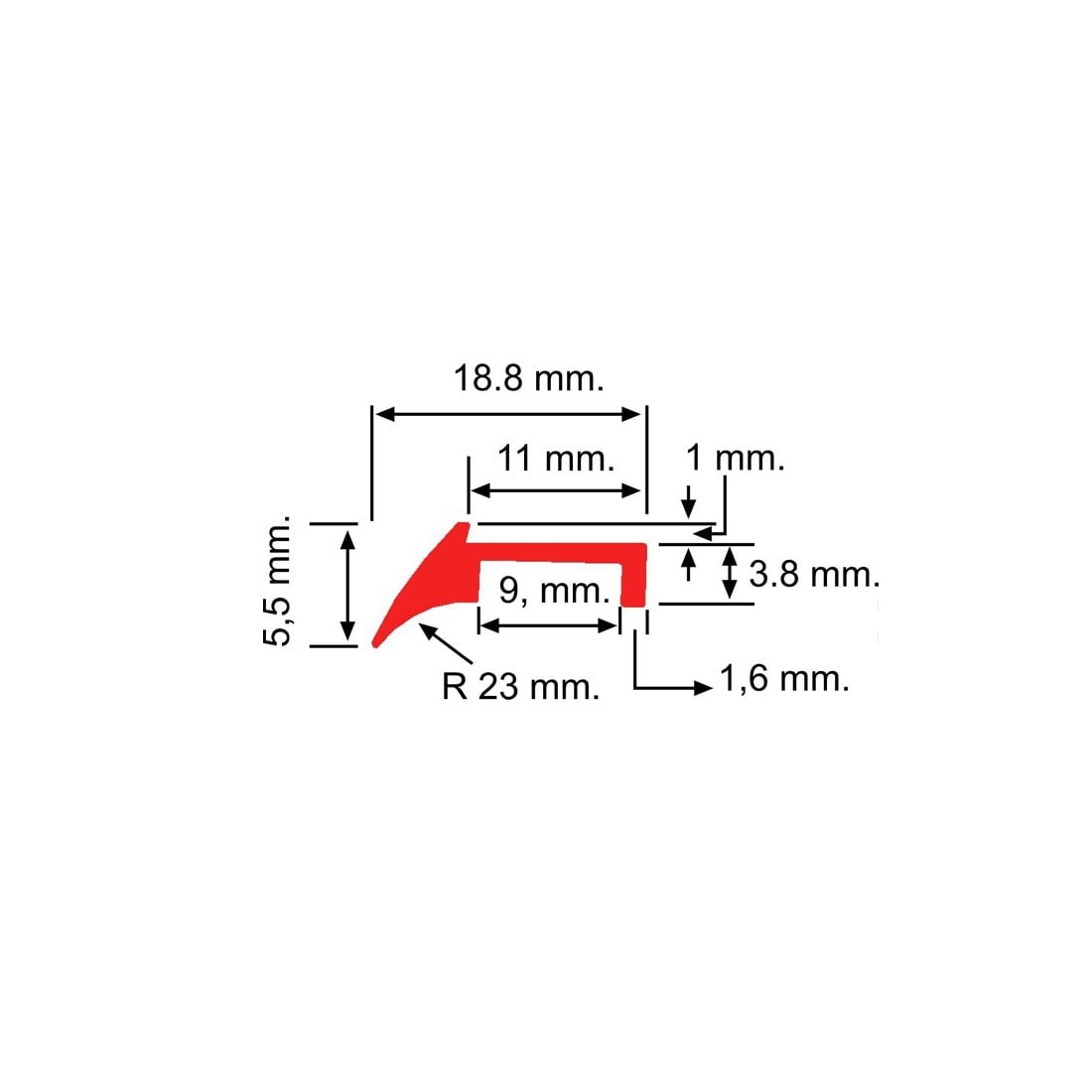 Contacall Cnc Tezgah Eksen Sıyırıcı Fitil Hareketli Eleman Fitili Kırmızı Renk 20 Metre Uzunluk CNC-06