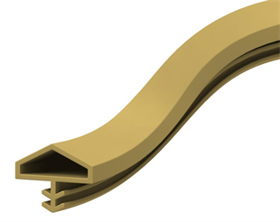 Contacall Ahşap Kapı Fitili Ahşap Kapı Contası Siyah 25 Metre Ortadan Tırnaklı Çatılı