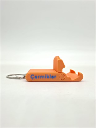 CONTACALL Kişiye Özel 3D Baskı Anahtarlık & Telefon Tutucu – Pratik Stand & Şık Tasarım - 100 Adet