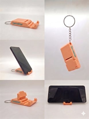 CONTACALL Kişiye Özel 3D Baskı Anahtarlık & Telefon Tutucu – Pratik Stand & Şık Tasarım - 36 Adet