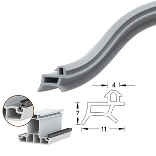 Contacall Pimapen Pvc Kapı Pencere Fitili Contası 25 Metre Gri