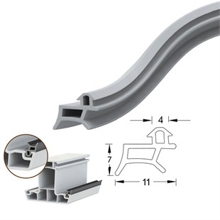 Contacall Pimapen Pvc Kapı Pencere Fitili Contası 25 Metre Gri