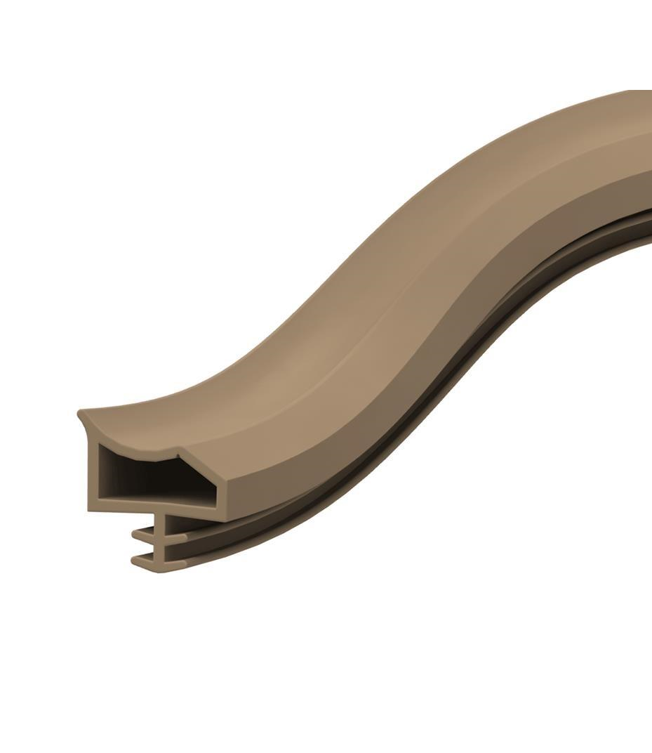 Contacall Ahşap Kapı Fitili Ahşap Kapı Contası Siyah 25 Metre Ortadan Tırnaklı