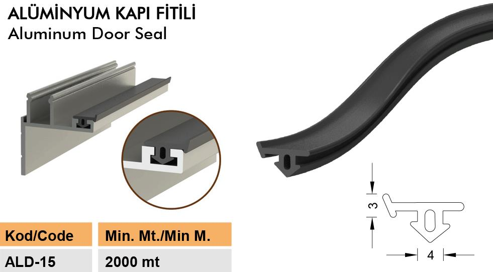 Contacall Alüminyum Fitili Alüminyum Contası 25 Metre Kahverengi
