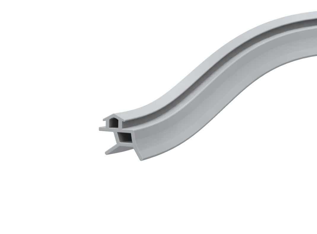 Contacall Kalın fitil PVC Kapı Pencere Contası Pvc Doğrama Fitili Kalın Model 7mm 25 Metre Gri