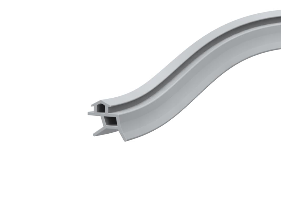 Contacall Kalın fitil PVC Kapı Pencere Contası Pvc Doğrama Fitili Kalın Model 7mm 25 Metre Gri