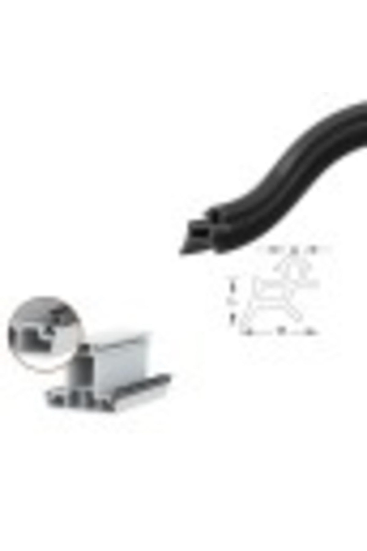 Contacall Pimapen Pvc Kapı Pencere Değiştirme Fitili Contası 30 Metre Siyah