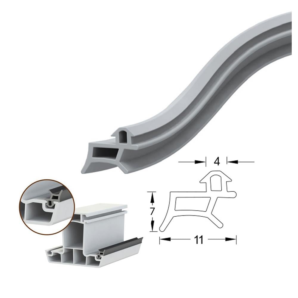 Contacall Pimapen Pvc Kapı Pencere Fitili Contası 30 Metre Gri