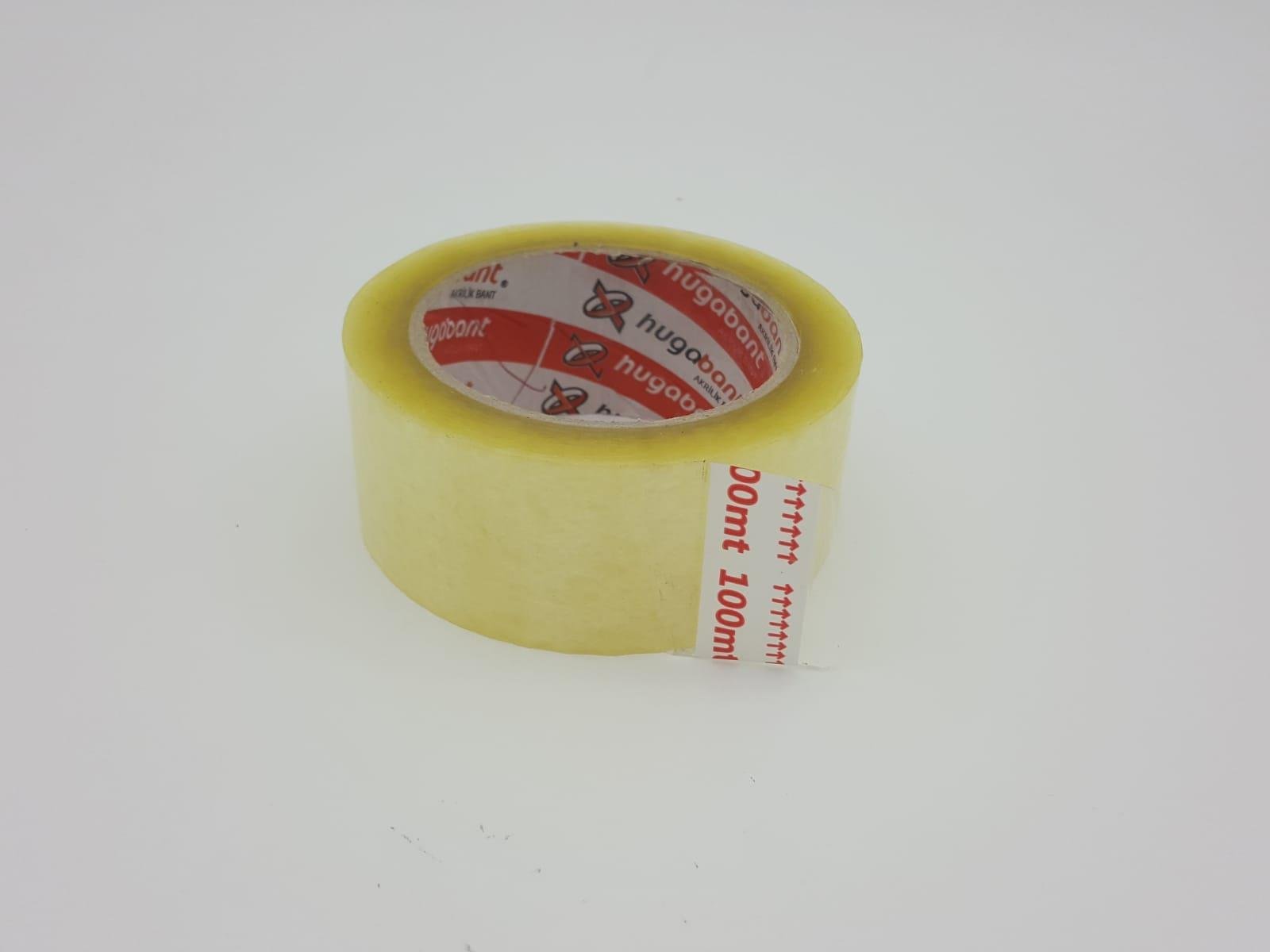 Şeffaf Koli Bantı Akrilik 100 Metre 45mm 38 Mikron