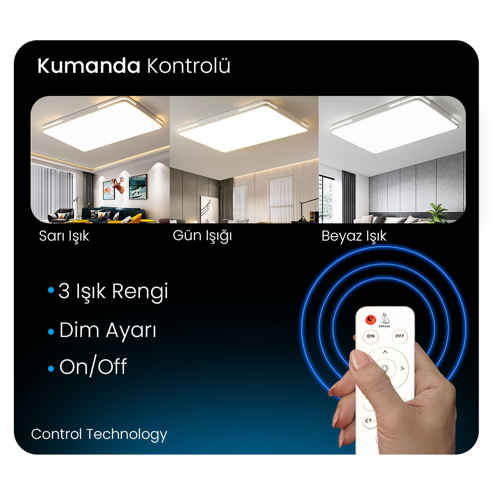 3 Işık Rengi Kumandalı Led Avize Modellerinin Avantajları