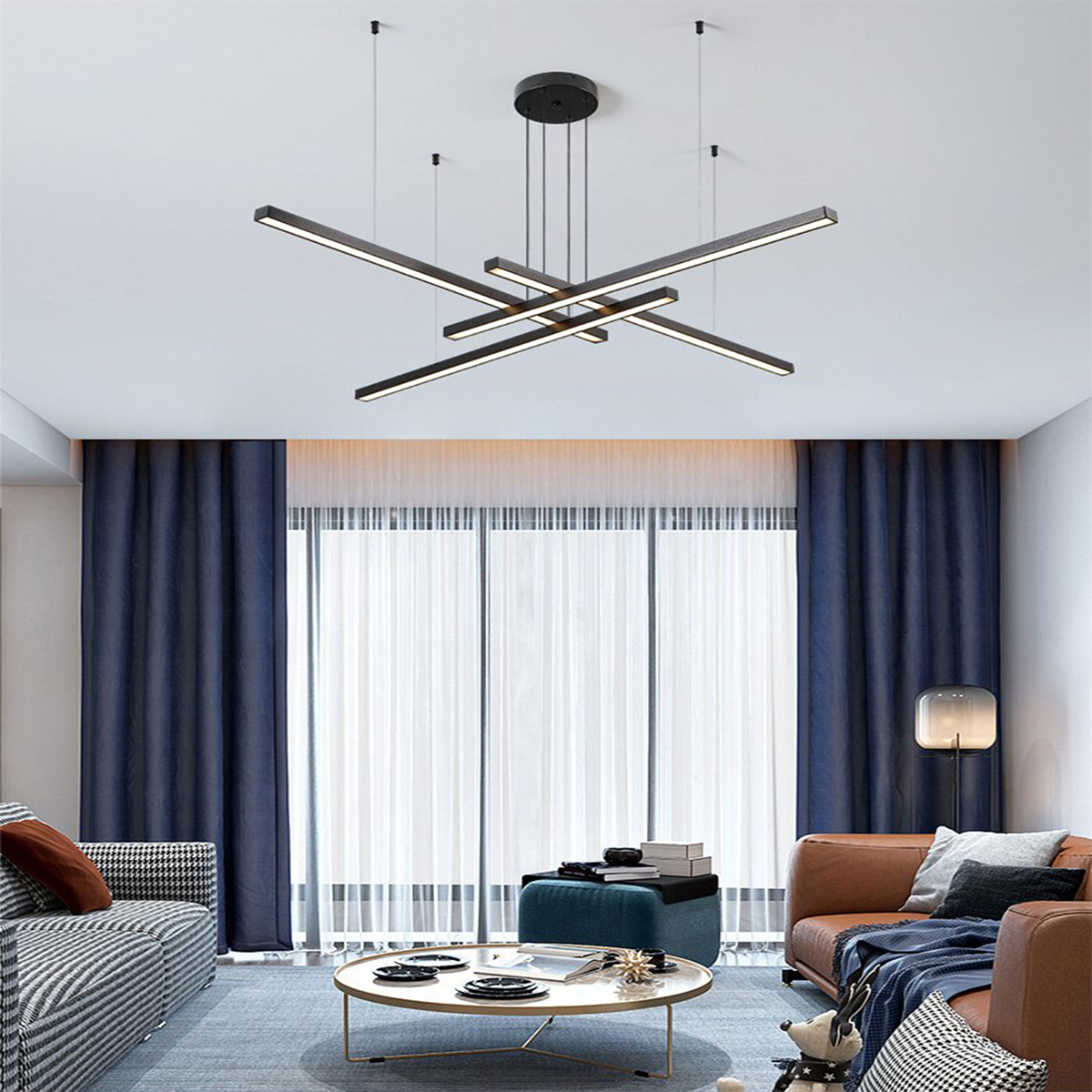 ÇAPRAZ LED SARKIT LAMBA,AVİZE,MODERN AYDINLATMA,DEKORATİF IŞIK