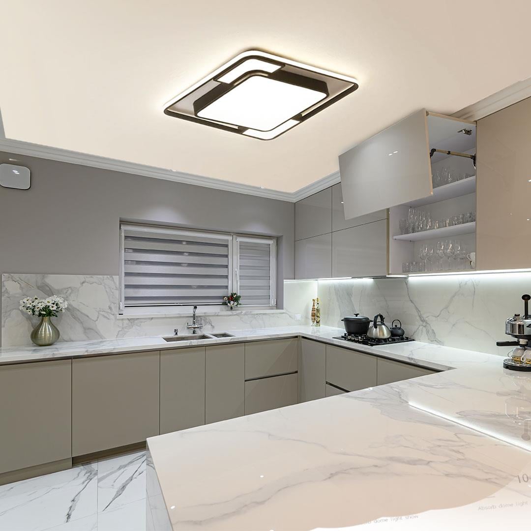 KUMANDALI LED AYDINLATMA KARE MODERN TAVAN LAMBASI PLAFONYER CL8025-50X50 