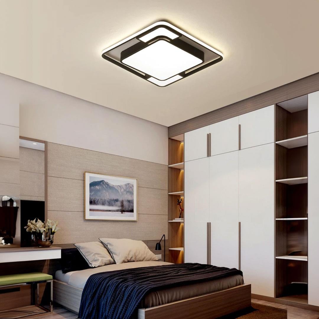 KUMANDALI LED AYDINLATMA KARE MODERN TAVAN LAMBASI PLAFONYER CL8025-50X50 