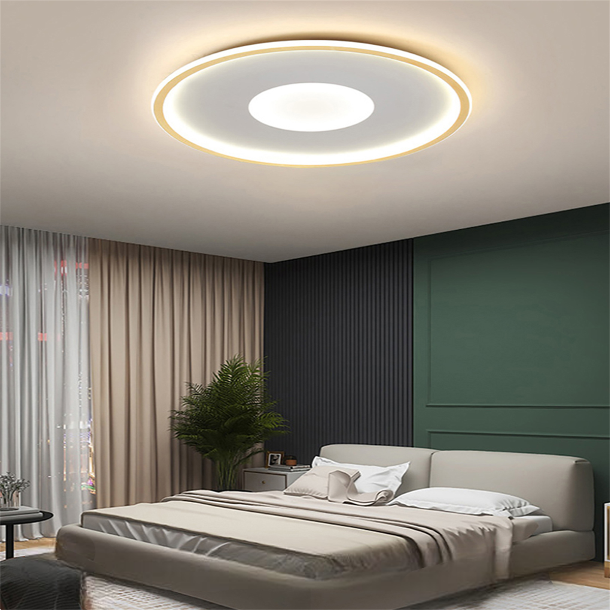 ÇEMBER İÇİ ÇEMBER(Q40) LED TAVAN LAMBASI,YUVARLAK AVİZE,MODERN AYDINLATMA,DEKORATİF IŞIK