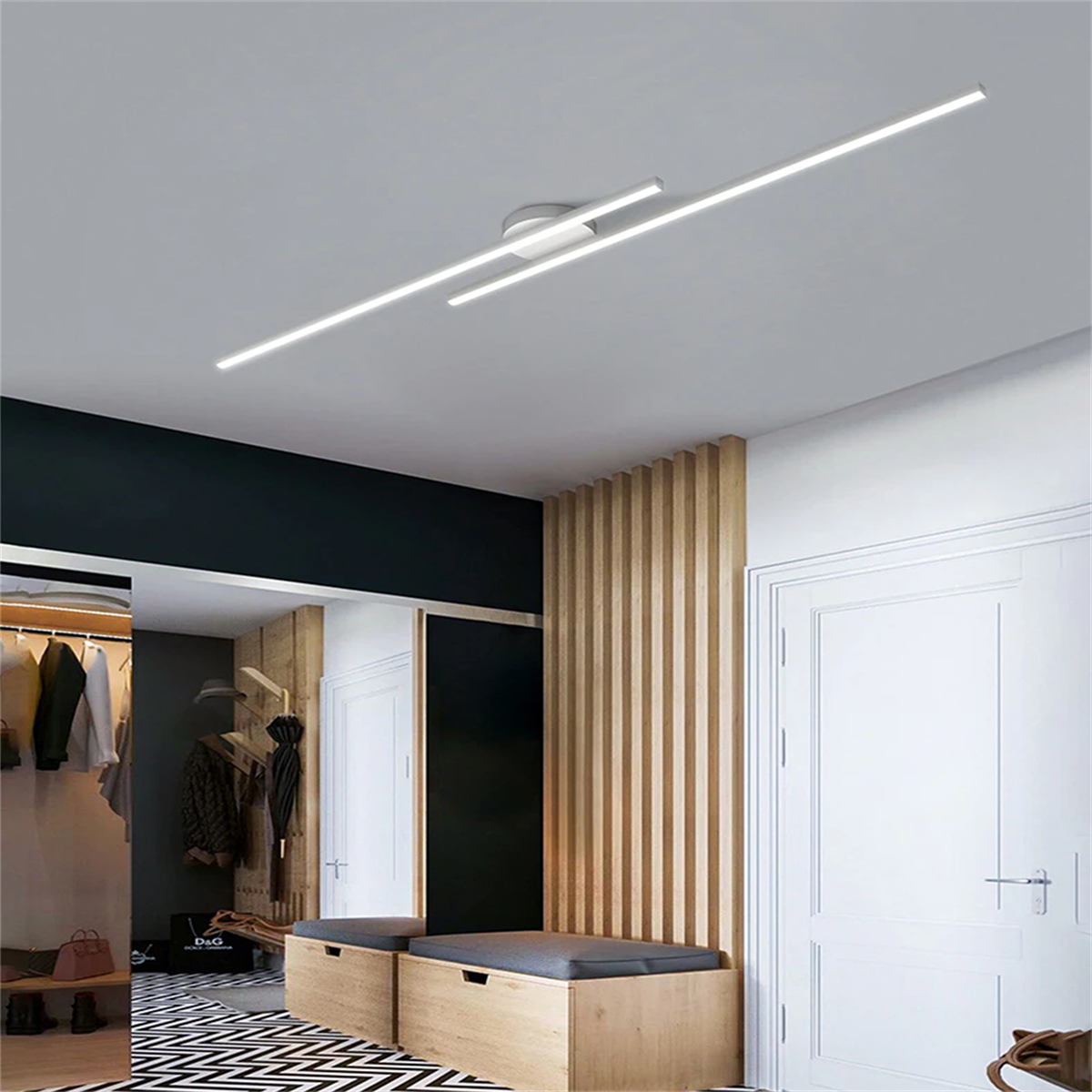 ÇUBUK*2 LED TAVAN LAMBASI,AVİZE,MODERN AYDINLATMA,DEKORATİF IŞIK