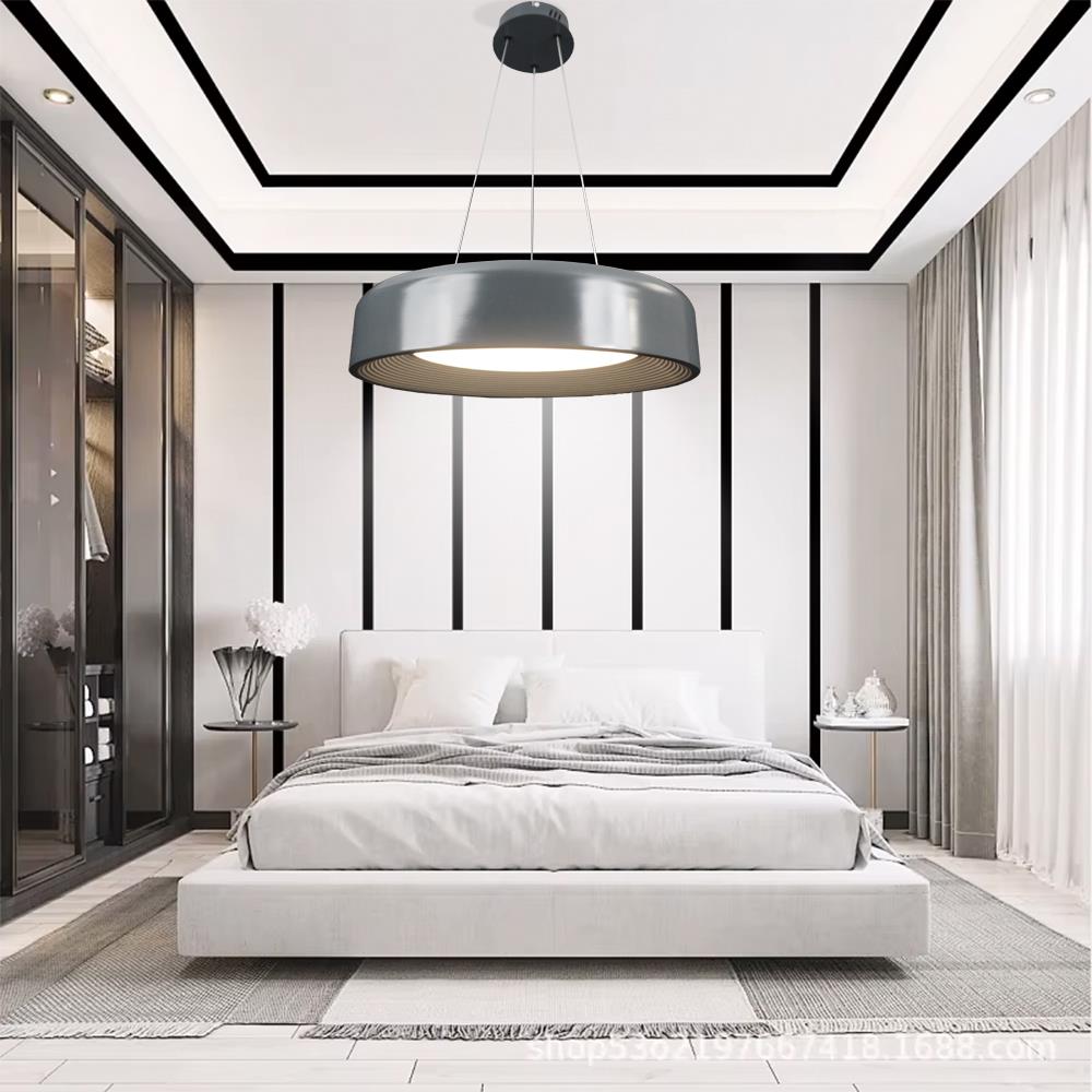 KUMANDALI MODERN LED ANTRASİT SARKIT AVİZE 3 IŞIK RENKLİ MODERN TAVAN LAMBASI 