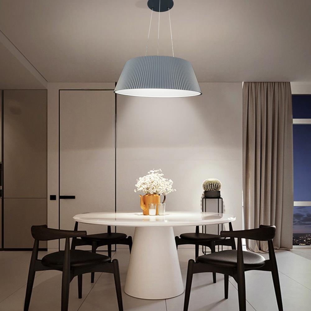 KUMANDALI MODERN LED ANTRASİT SARKIT AVİZE 3 IŞIK RENKLİ MODERN TAVAN LAMBASI 