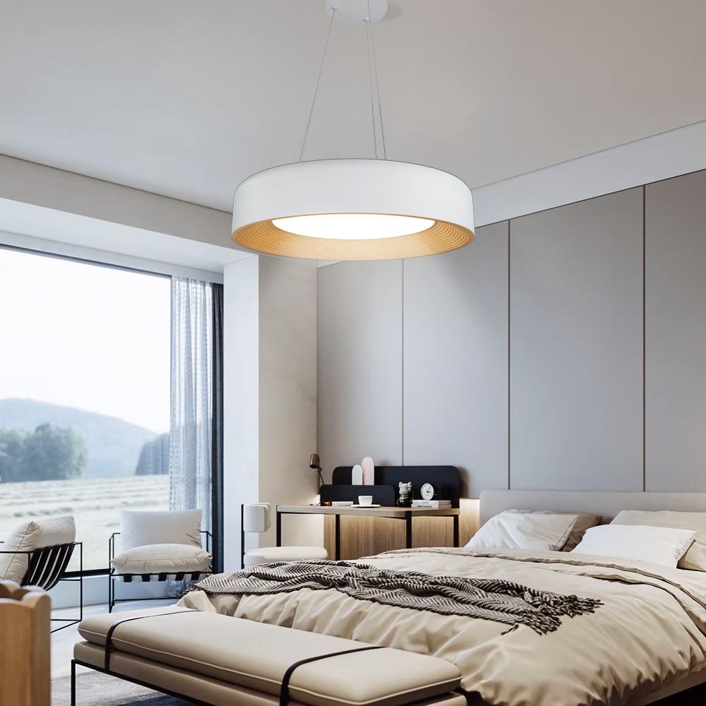 KUMANDALI MODERN LED BEYAZ SARKIT AVİZE 3 IŞIK RENKLİ MODERN TAVAN LAMBASI 