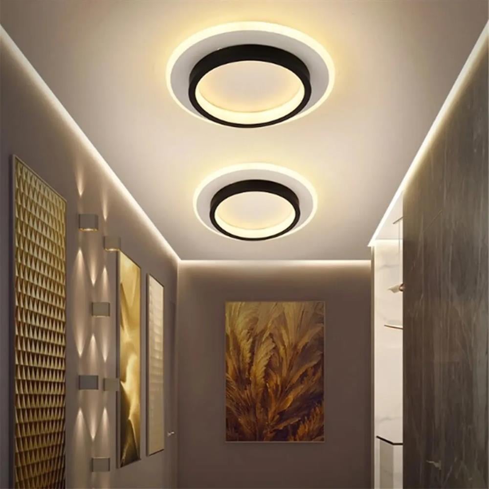 SİYAH YUVARLAK AKRİLİKLİ KARE 3 IŞIK RENKLİ KUMANDALI LED TAVAN LAMBASI MODERN AVİZE