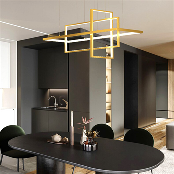 3-DİKDÖRTGEN LED LAMBA,SARKIT AVİZE,MODERN AYDINLATMA,DEKORATİF IŞIK