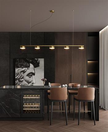 5 SPOTLU LED LAMBA,SARKIT AVİZE,MODERN AYDINLATMA,DEKORATİF IŞIK