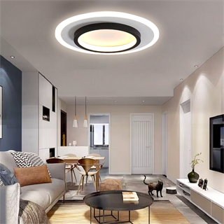 50CM AKRİLİKLİ YUVARLAK KUMANDALI,DİMLİ 3 IŞIK RENKLİ LED TAVAN LAMBASI, MODERN AVİZE
