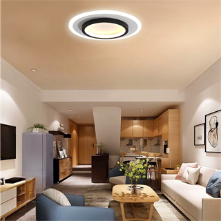 50cm Akrilikli Yuvarlak Kumandalı,dimli 3 Işık Renkli Led Tavan Lambası, Modern Avize