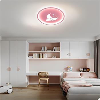 BEBEK ODASI LED TAVAN LAMBASI,ÇOCUK ODASI AVİZE, PEMBE AYDINLATMA,DEKORATİF IŞIK