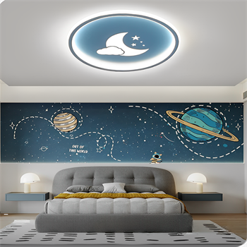 BEBEK ODASI LED TAVAN LAMBASI,ÇOCUK ODASI AVİZE,MAVİ AYDINLATMA,DEKORATİF IŞIK