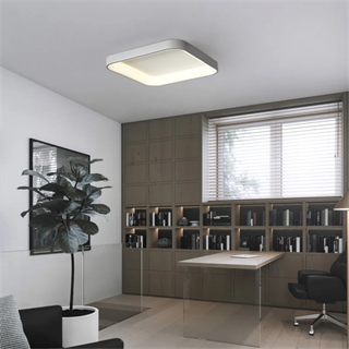 KUMANDALI LED AYDINLATMA BEYAZ KARE PCBLİ LED MODERN TAVAN LAMBASI 