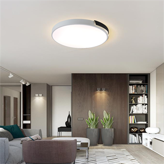 KUMANDALI LED AYDINLATMA BEYAZ-SİYAH ŞERİTLİ TAVAN LAMBASI, PLAFONYER