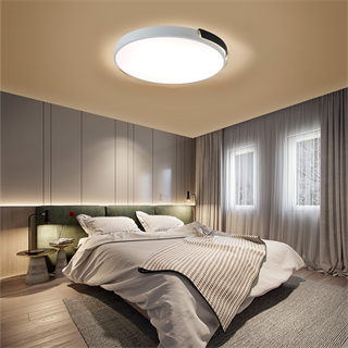 KUMANDALI LED AYDINLATMA BEYAZ-SİYAH ŞERİTLİ TAVAN LAMBASI, PLAFONYER