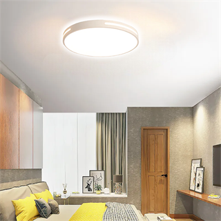 KUMANDALI LED AVİZE BEYAZ ŞERİTLİ YUVARLAK TAVAN LAMBASI,MODERN AVİZE