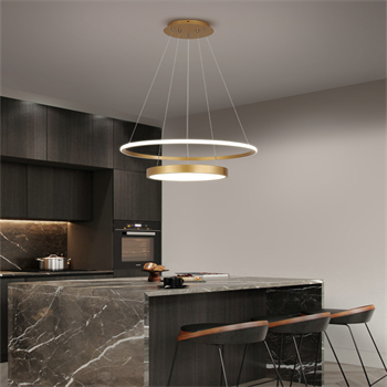 ÇEMBER(Ø40+60CM) LED LAMBA,YUVARLAK SARKIT AVİZE,MODERN AYDINLATMA,DEKORATİF IŞIK