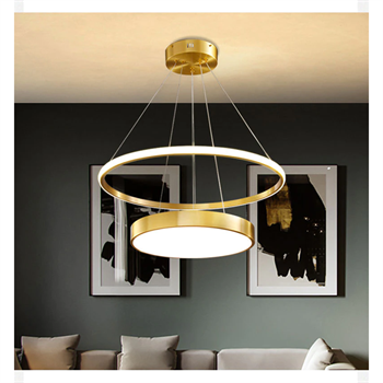 ÇEMBER(Ø40+60CM) LED LAMBA,YUVARLAK SARKIT AVİZE,MODERN AYDINLATMA,DEKORATİF IŞIK