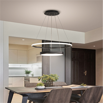 ÇEMBER(Ø40+60CM) LED LAMBA,YUVARLAK SARKIT AVİZE,MODERN AYDINLATMA,DEKORATİF IŞIK