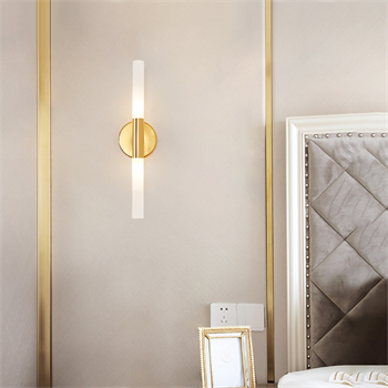 ÇİFT TARAF AKRİLİK BORU DUVAR LAMBASI,LED APLİK,MODERN AYDINLATMA