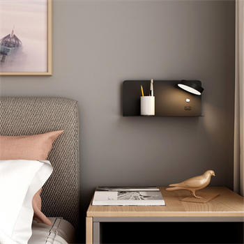 DİKDÖRTGEN OKUMA LAMBASI,YATAK BAŞI APLİK,USB SARJ GİRİŞLİ SAĞ