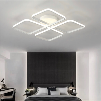 DÖRTLÜ KARE LED TAVAN LAMBASI,AVİZE,MODERN AYDINLATMA,DEKORATİF IŞIK